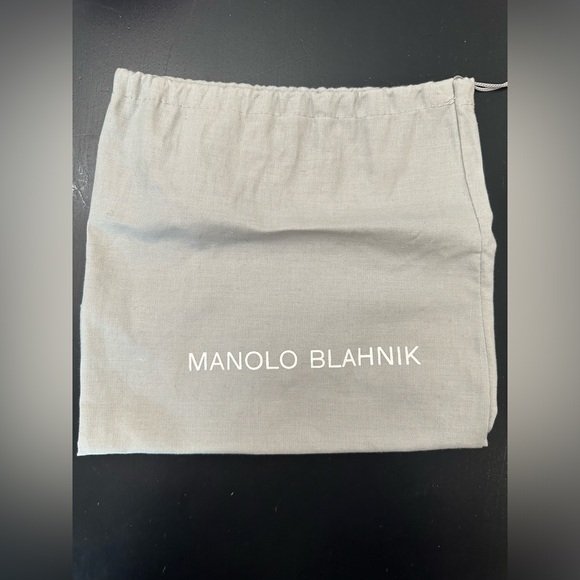 Manolo Blahnik Hangisi 105mm Satin Pink Pump 39.5 - Picture 4 of 16